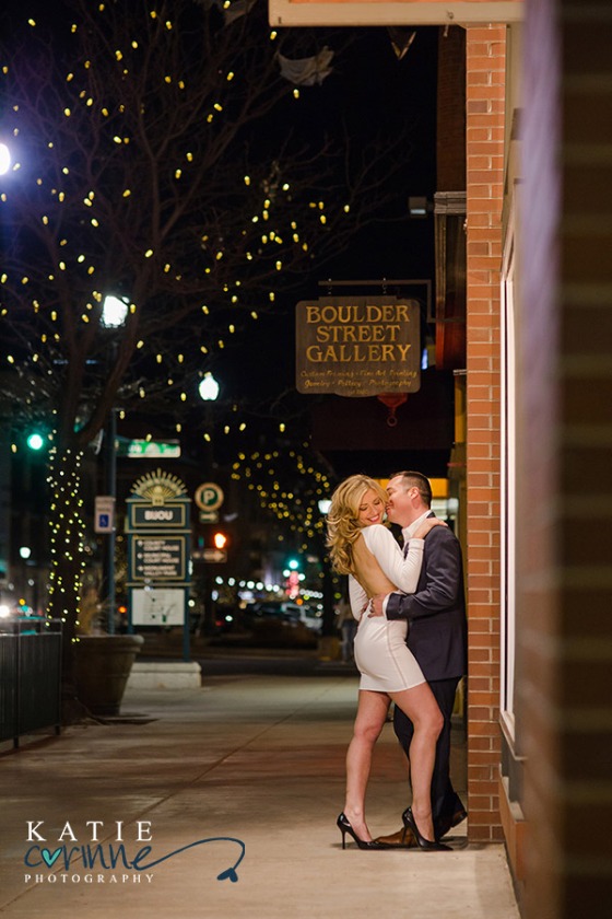 Sexy, sensual downtown Colorado Springs nighttime engagements